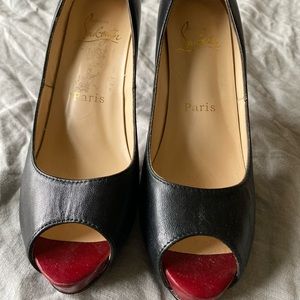 Christian Louboutin ‘Prive’ Open Toe Pump